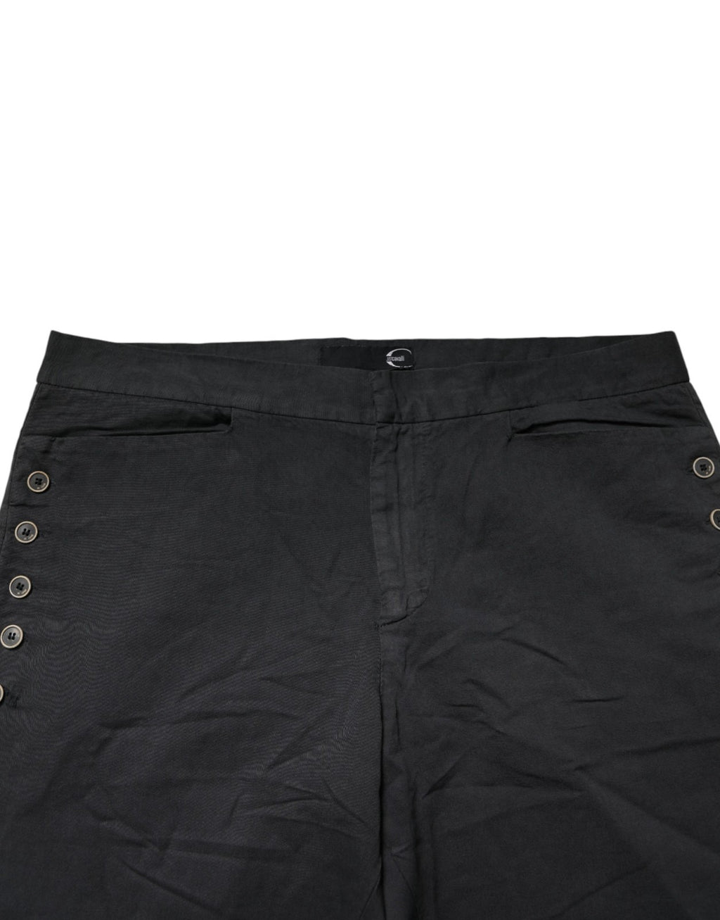 Just Cavalli Black Straight Fit Mid Waist Denim Trouser Jeans - BrandFit 88