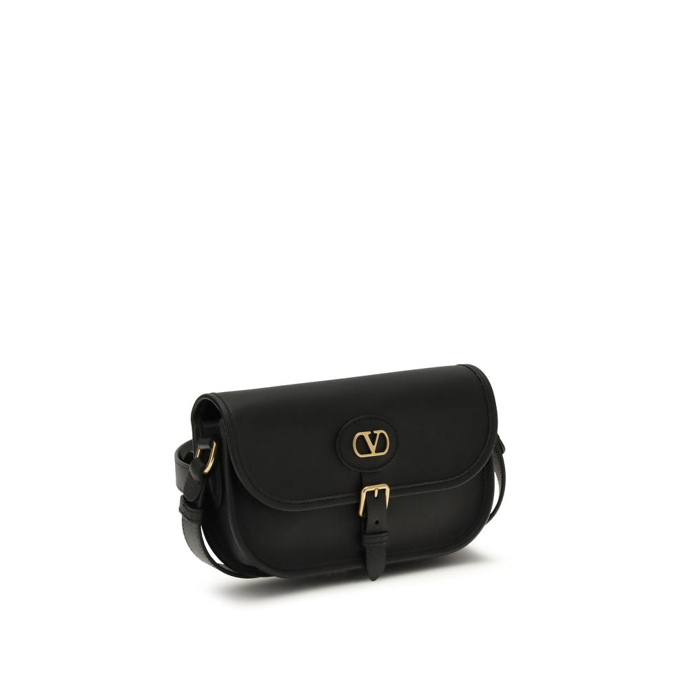 Valentino Garavani Black Calf Leather Bos Taurus Shoulder Bag - BrandFit 88
