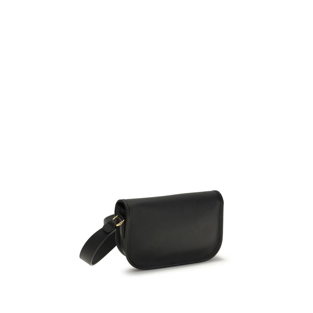 Valentino Garavani Black Calf Leather Bos Taurus Shoulder Bag - BrandFit 88