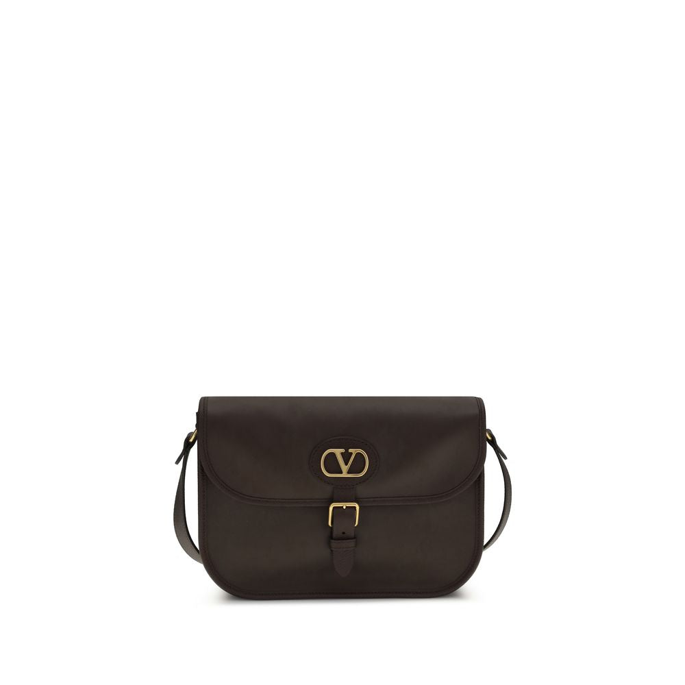 Valentino Garavani Brown Calf Leather Bos Taurus Shoulder Bag - BrandFit 88