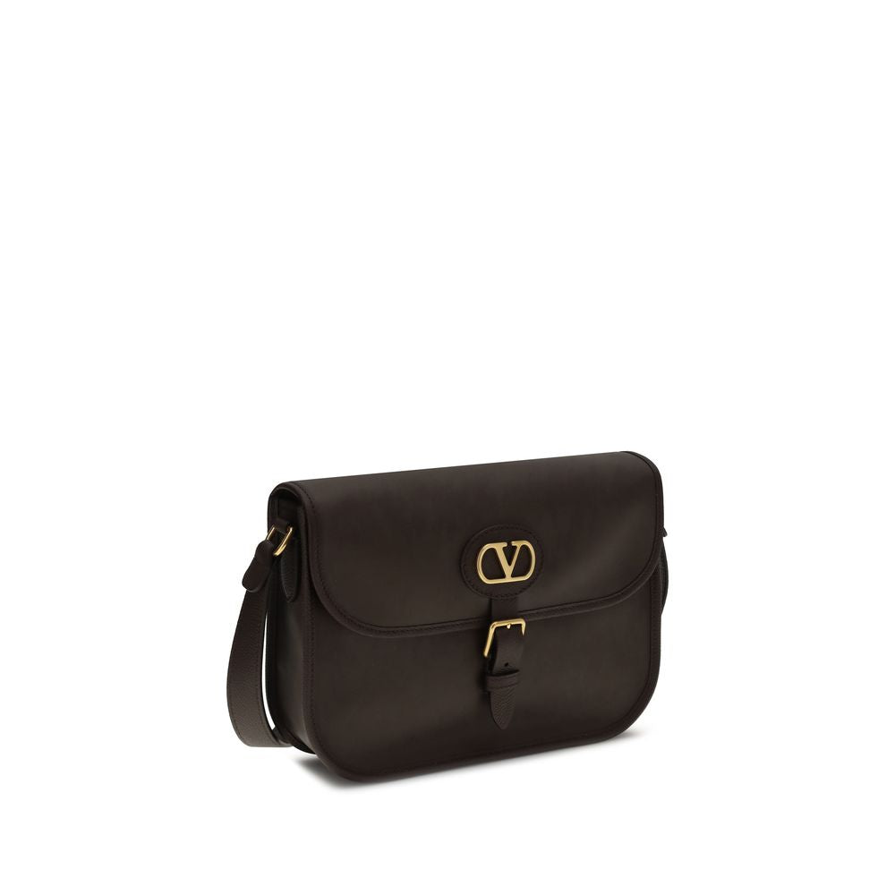 Valentino Garavani Brown Calf Leather Bos Taurus Shoulder Bag - BrandFit 88