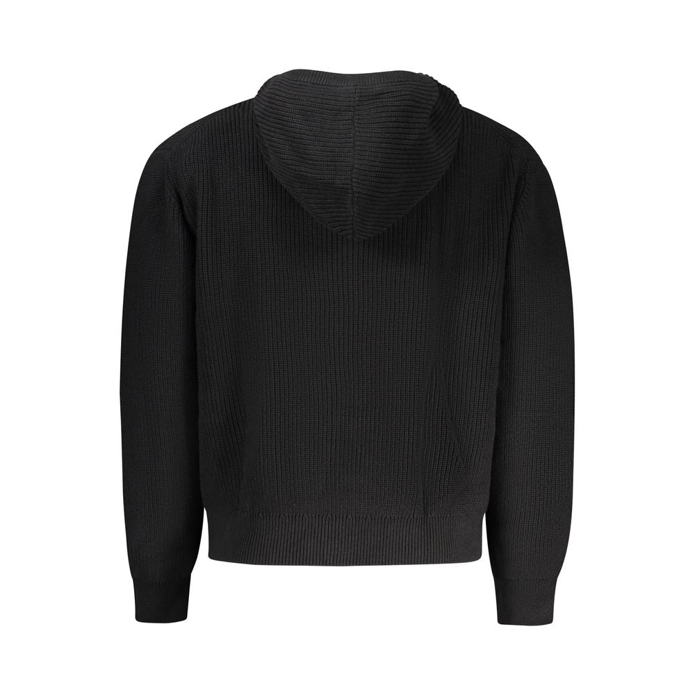 Guess Jeans Black Organic Cotton Men's Cardigan
