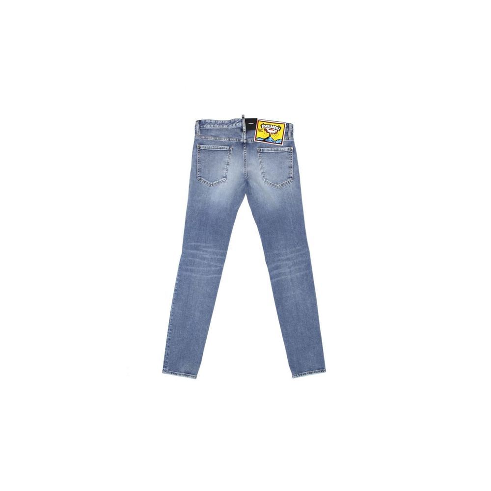Dsquared² Blue Cotton Skinny Jeans