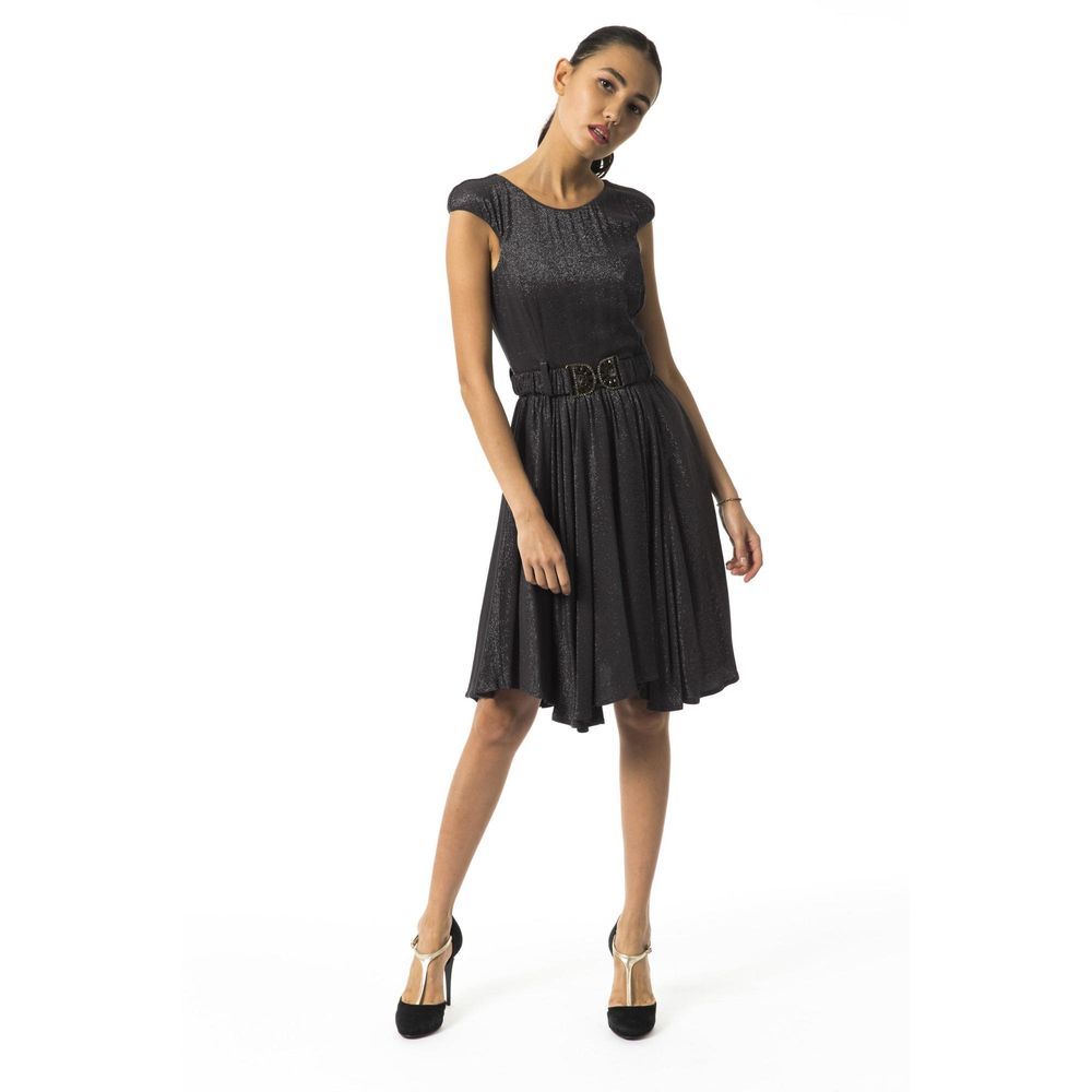 BYBLOS Gray Viscose Cocktail Dress