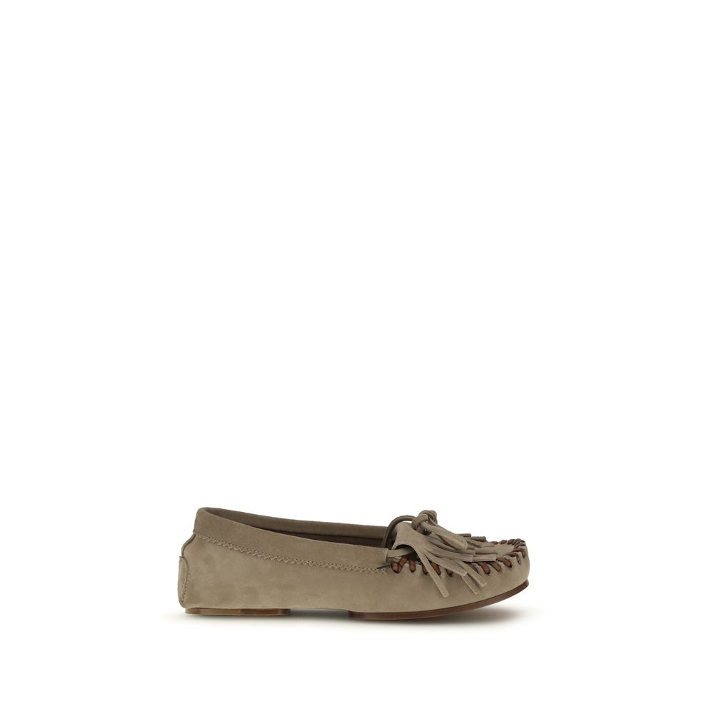 Paris Texas Gray Calf Leather Bos Taurus Moccassin - BrandFit 88