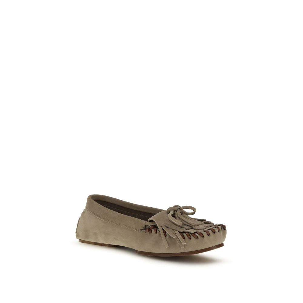 Paris Texas Gray Calf Leather Bos Taurus Moccassin - BrandFit 88