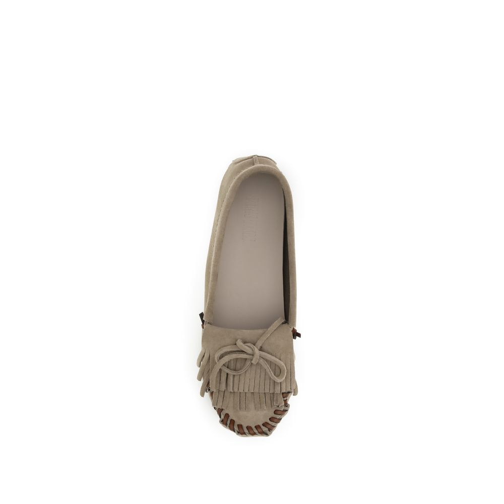 Paris Texas Gray Calf Leather Bos Taurus Moccassin - BrandFit 88