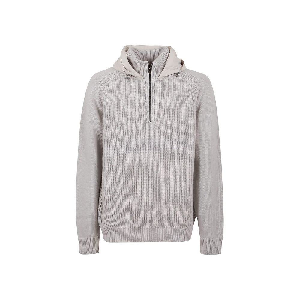 Herno Gray Wool Sweatshirt