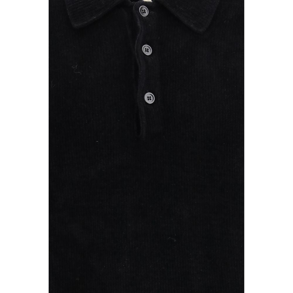 Sunflower Black Cotton Polo Shirt