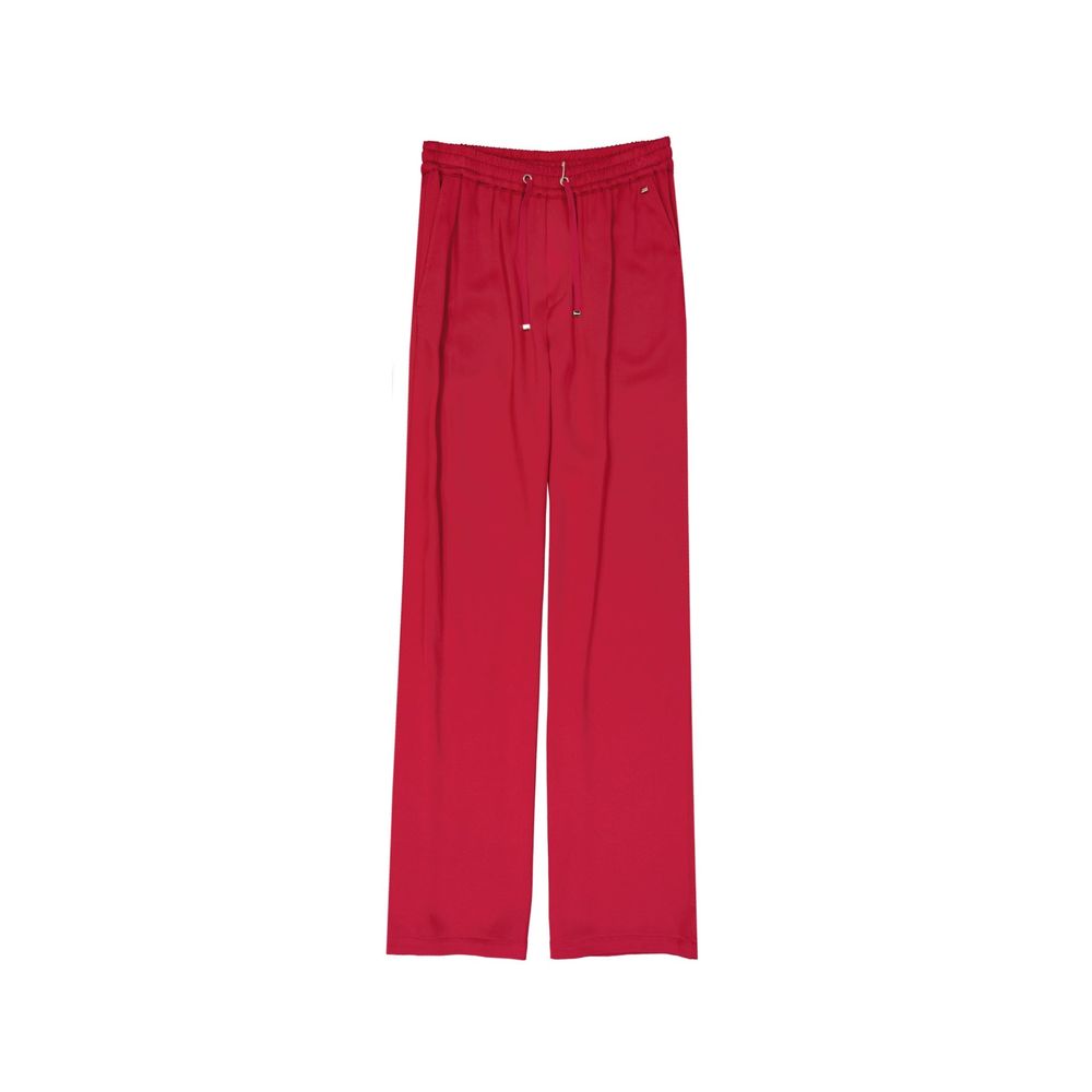 Herno Red Acetate Casual Pants