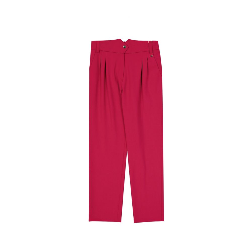 Herno Red Elastane Casual Pants