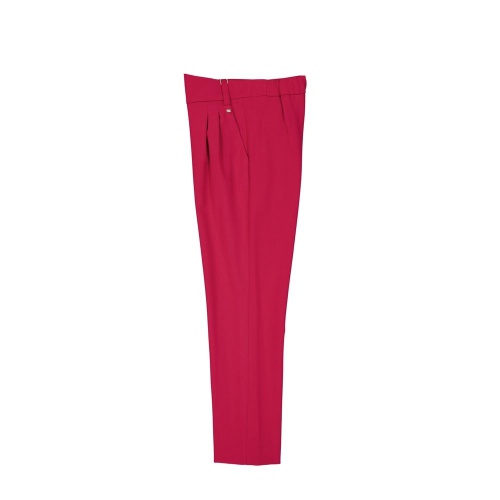 Herno Red Elastane Casual Pants