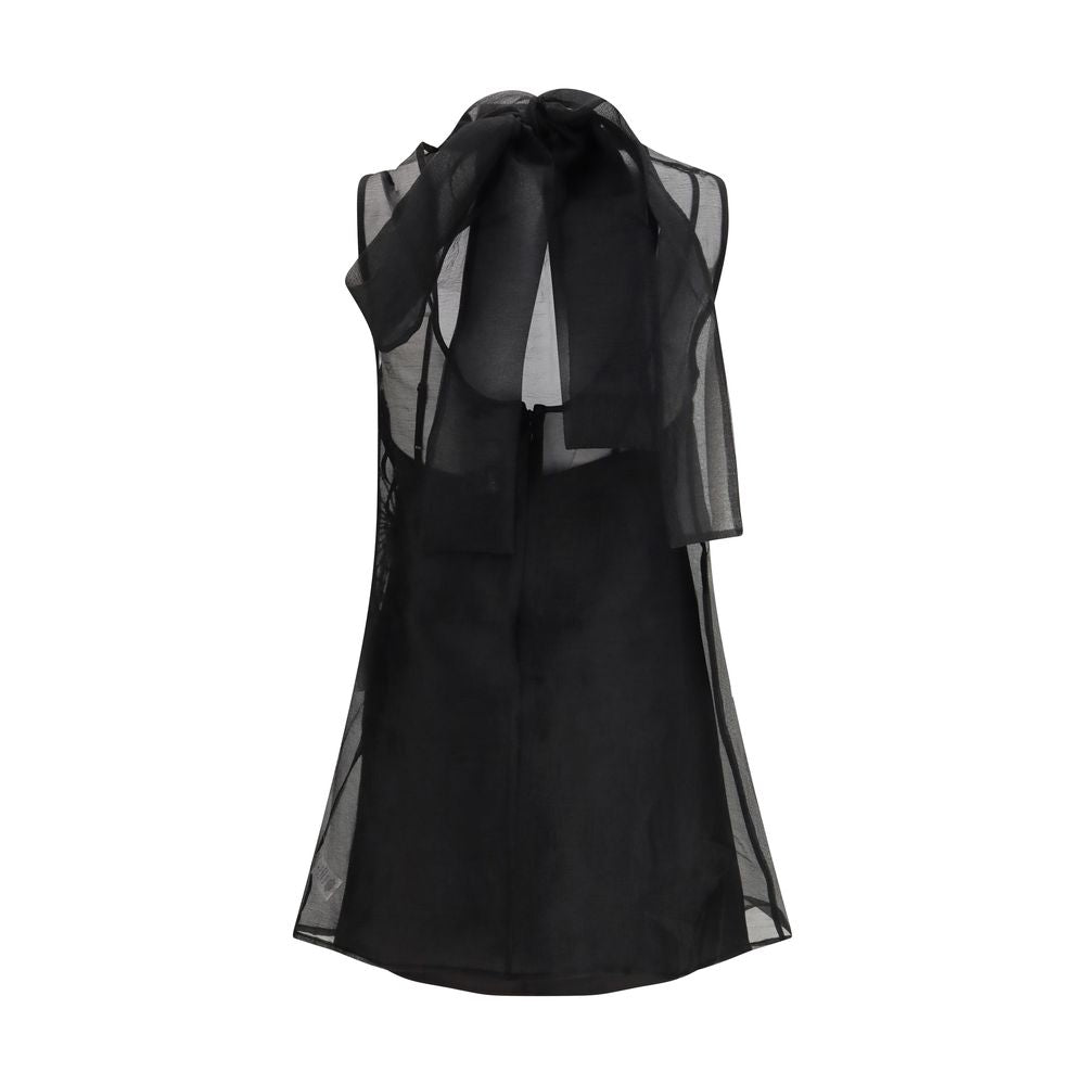 Staud Black Polyester Casual Dress