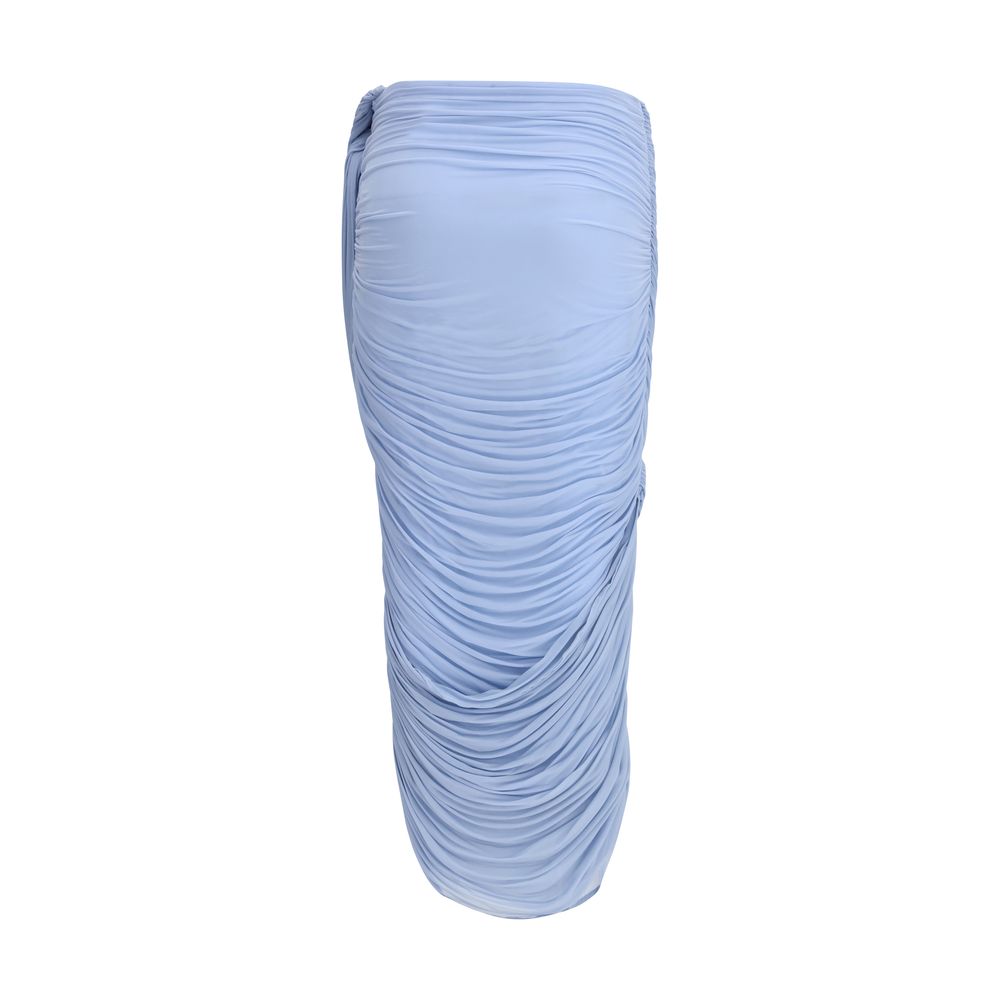 Magda Butrym Blue Copper Midi Skirt