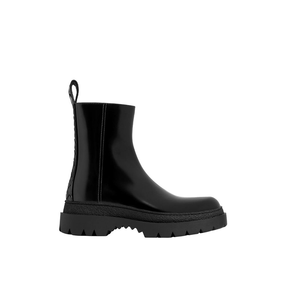 Bottega Veneta Black Calfskin Chelsea Boots