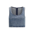 Self-Portrait Blue Denim Shirt