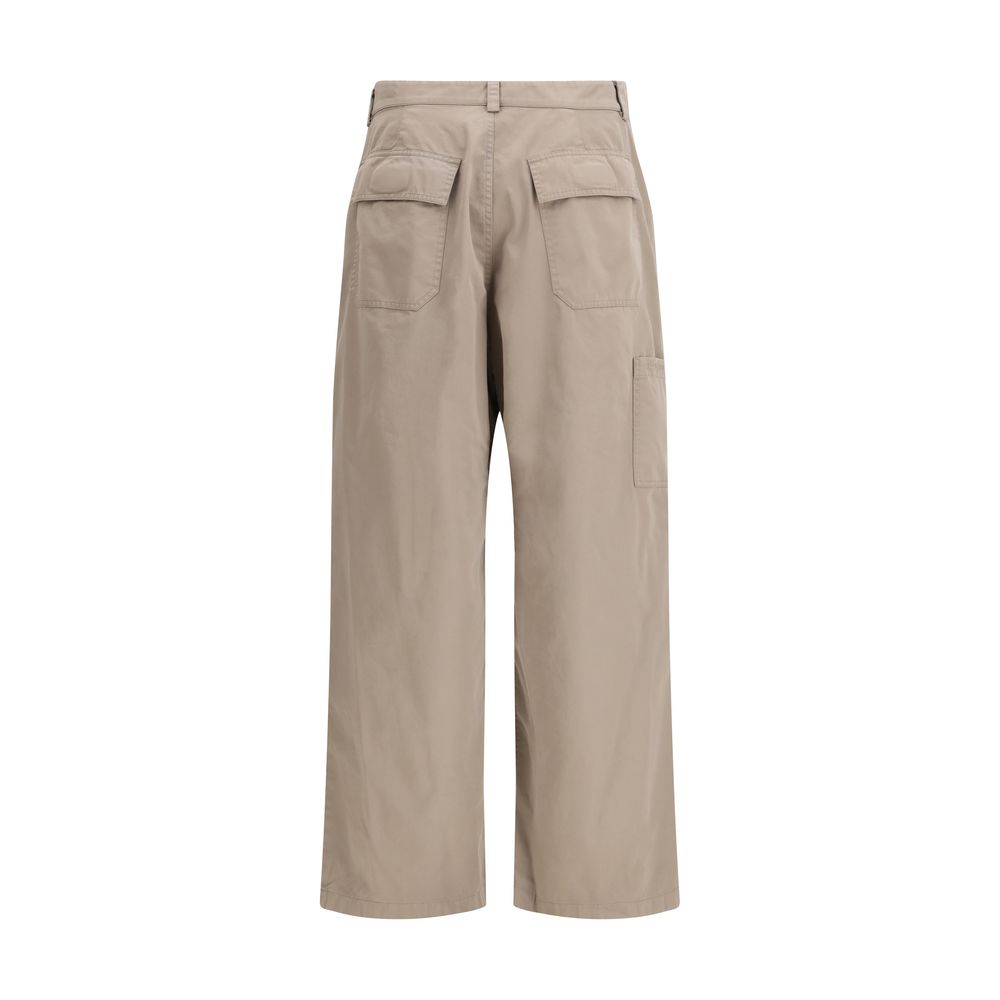 Balenciaga Beige Cotton Casual Pants