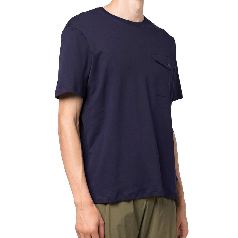 Herno Blue Cotton T-Shirt