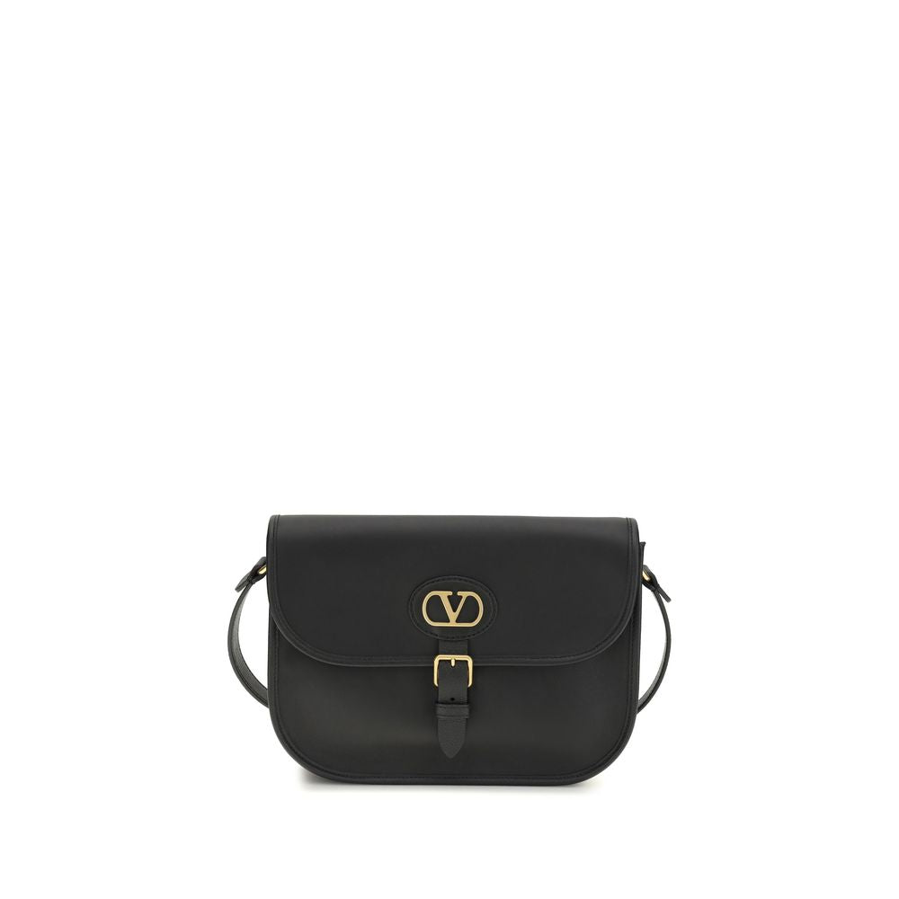 Valentino Garavani Black Calf Leather Bos Taurus Shoulder Bag - BrandFit 88