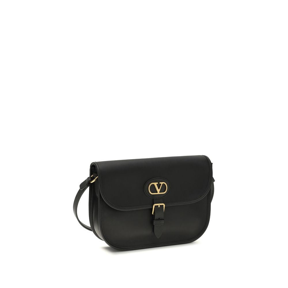 Valentino Garavani Black Calf Leather Bos Taurus Shoulder Bag - BrandFit 88