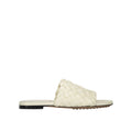 Bottega Veneta White Lamb Leather Mules - BrandFit 88