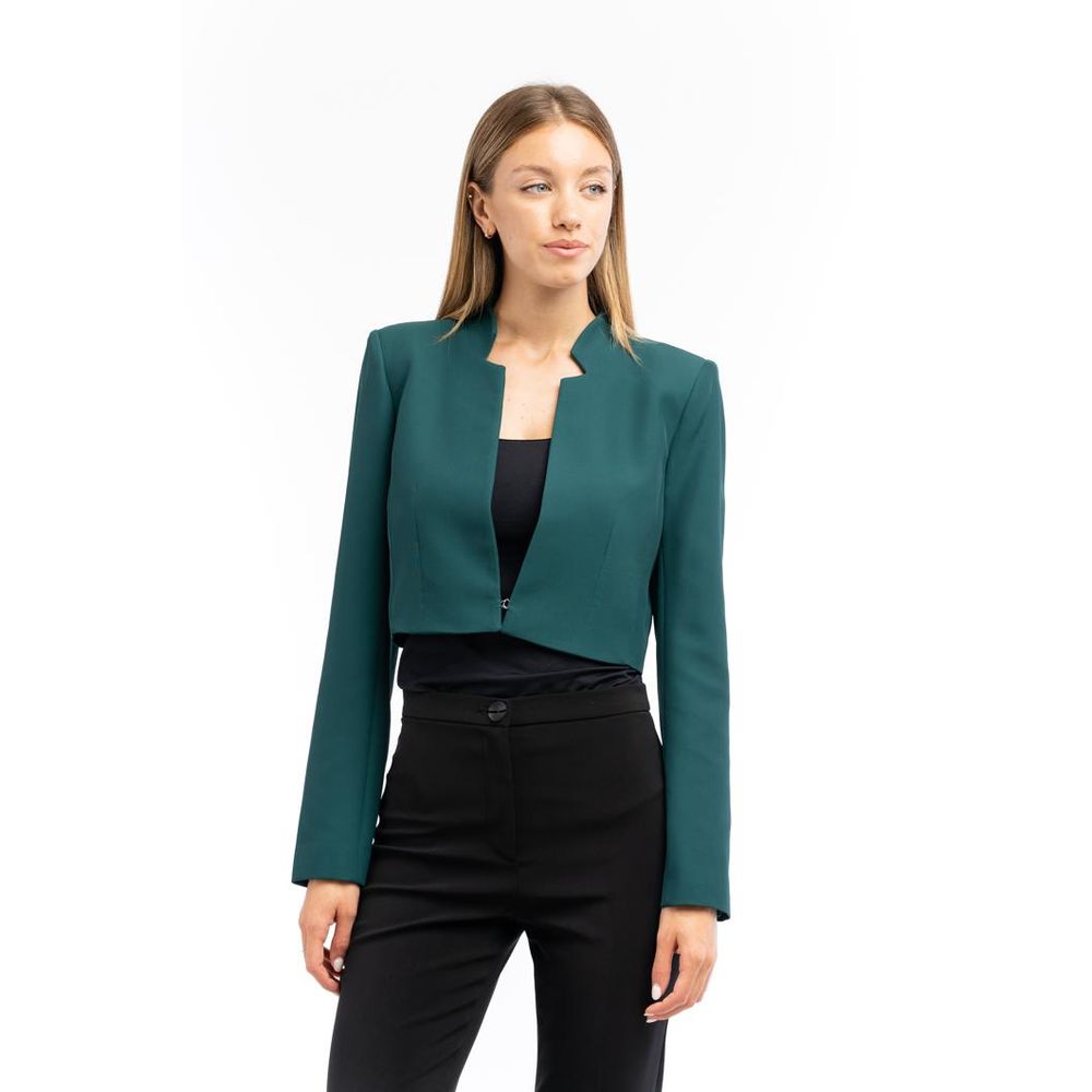 Patrizia Pepe Brown Polyester Blazer