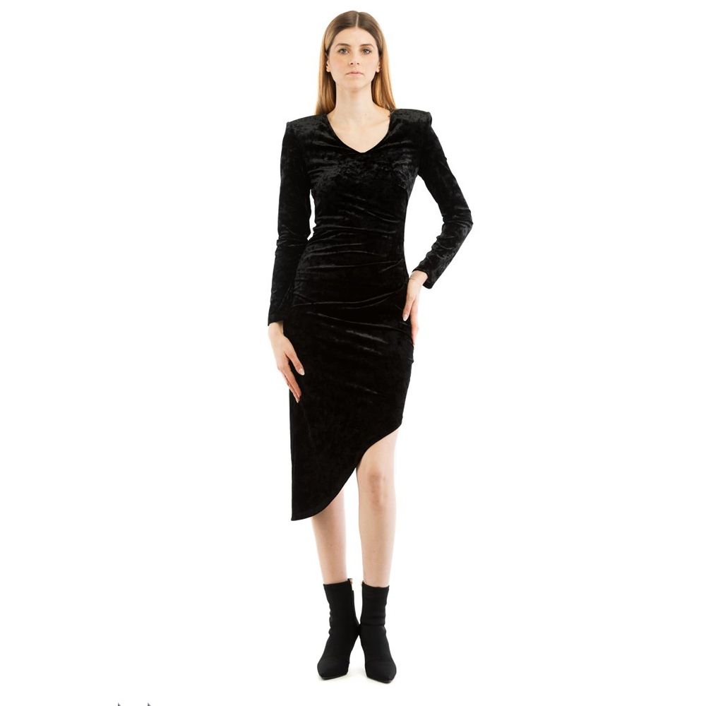 Patrizia Pepe Black Polyester Casual Dress