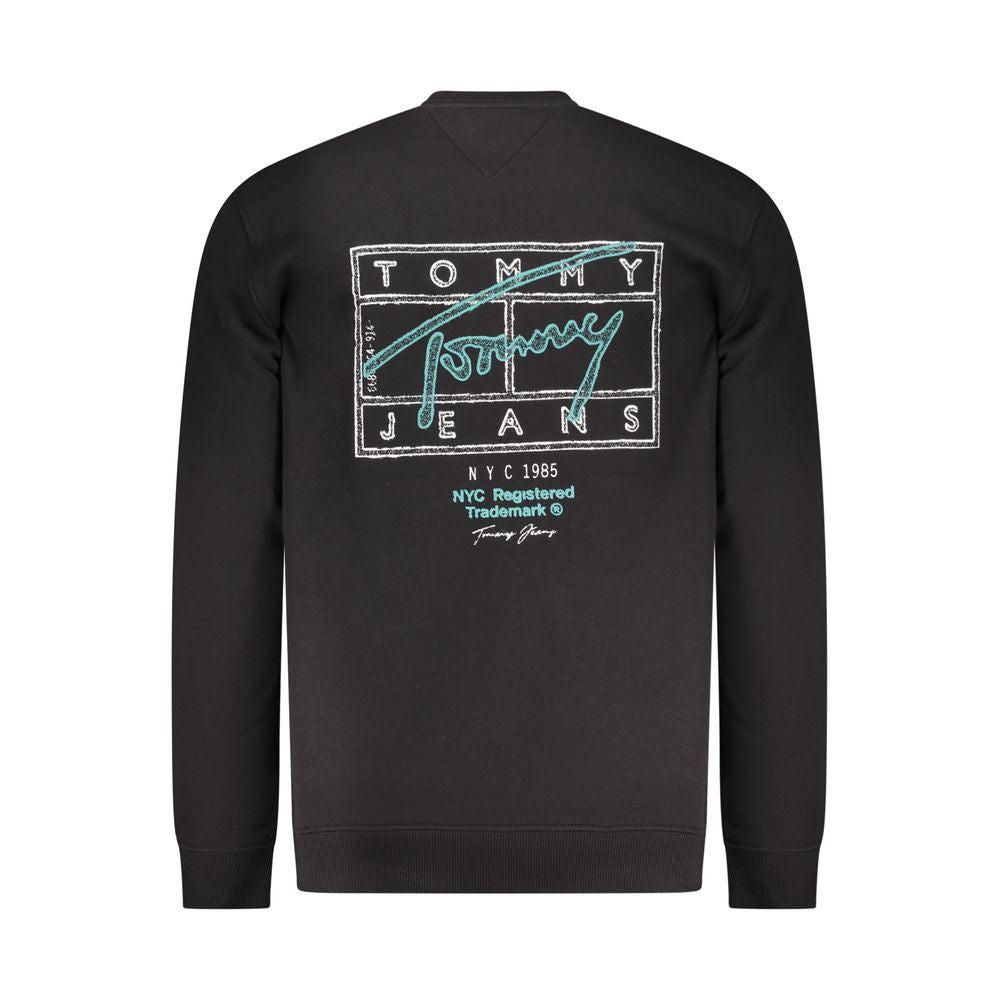 Tommy Hilfiger Black Cotton Men Sweatshirt