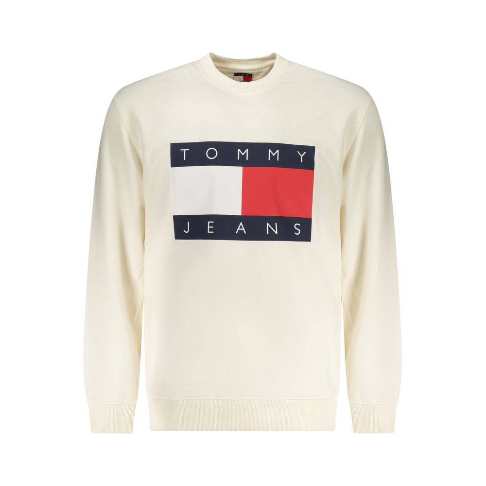 Tommy Hilfiger White Cotton Men Sweatshirt