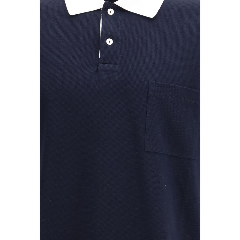 Gucci Blue Cotton Polo Shirt