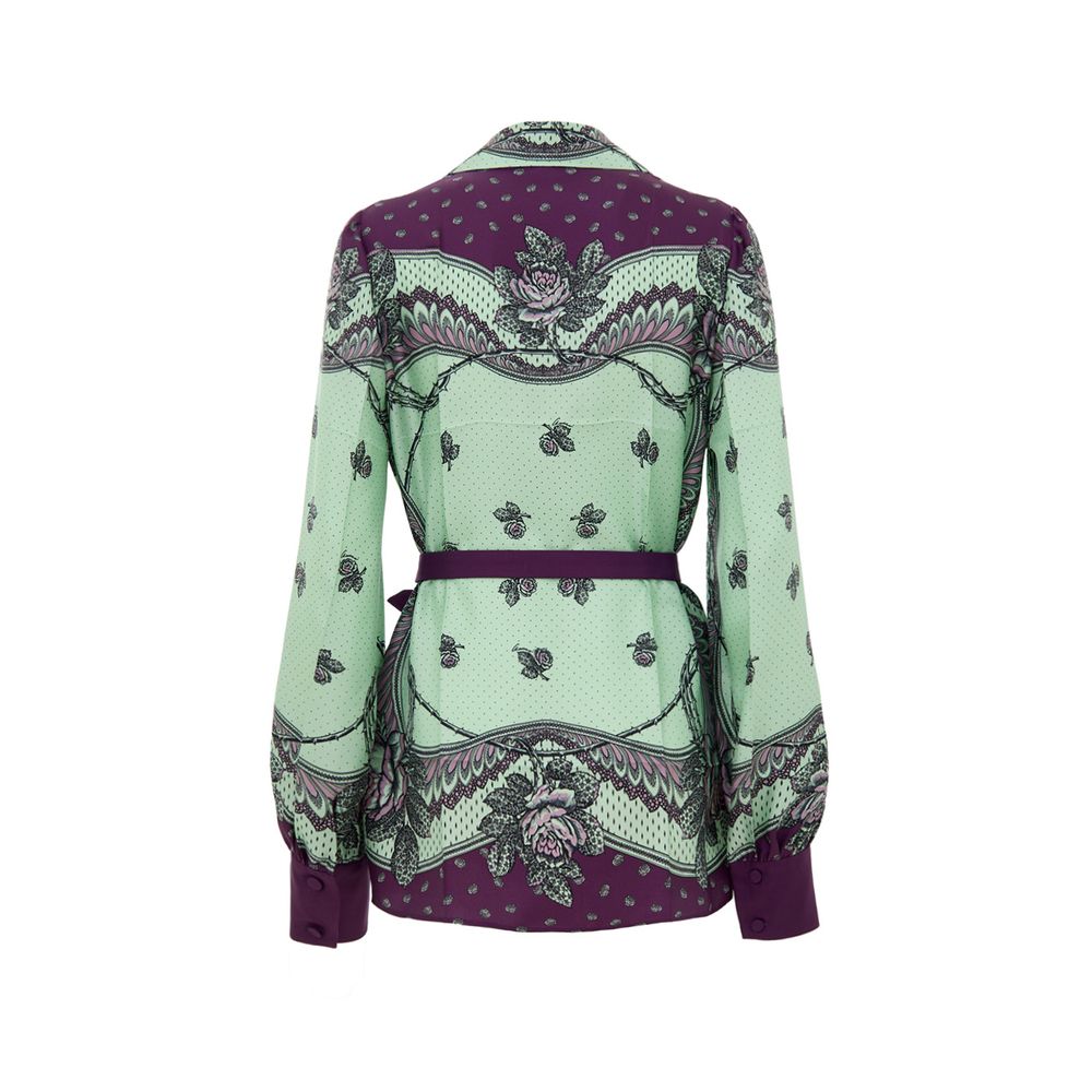 Gucci Green Silk Pattern Shirt - BrandFit 88