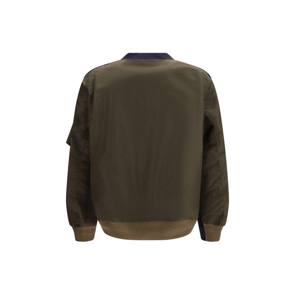Sacai Blue Cotton Sweatshirt