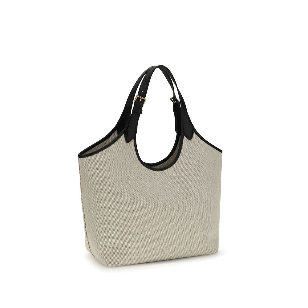 Versace Beige Cotton Shoulder Bag