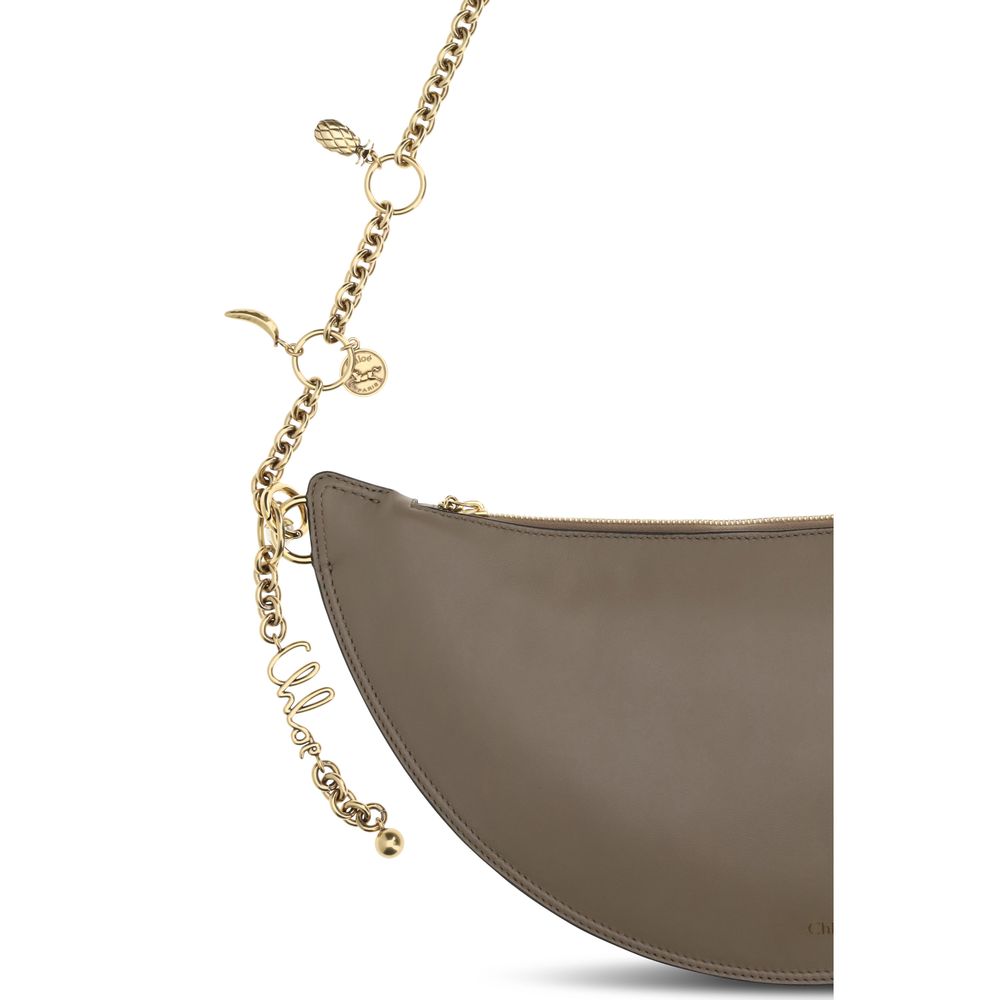 Chloé Gray Calf Leather Bos Taurus Shoulder Bag