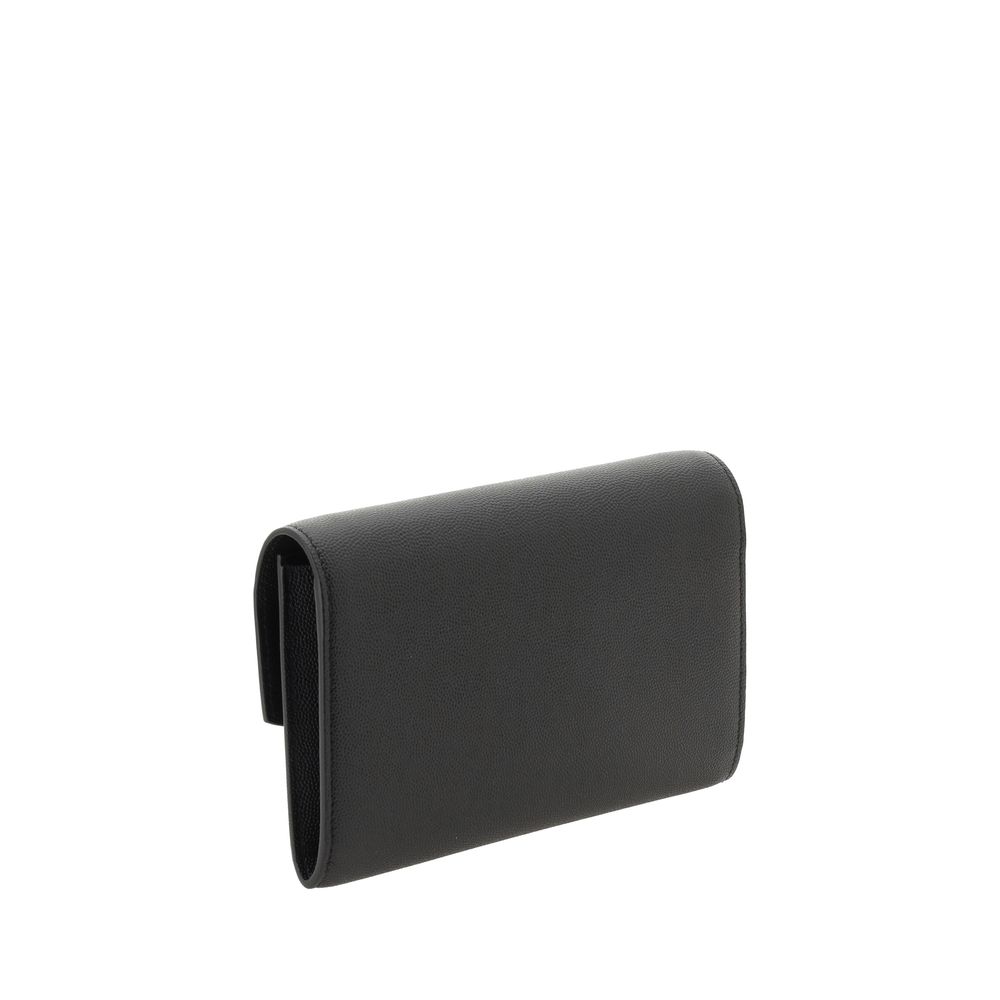 Saint Laurent Black Calf Leather Bos Taurus Shoulder Bag - BrandFit 88