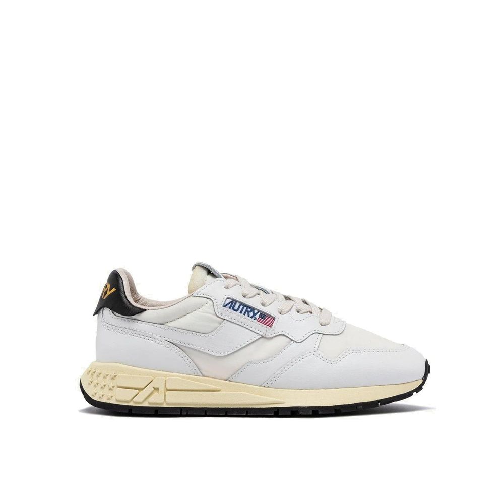 Autry White Fabric Low Top Sneakers - BrandFit 88
