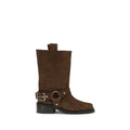Ganni Brown Calf Leather Bos Taurus Lace-Up Boots - BrandFit 88