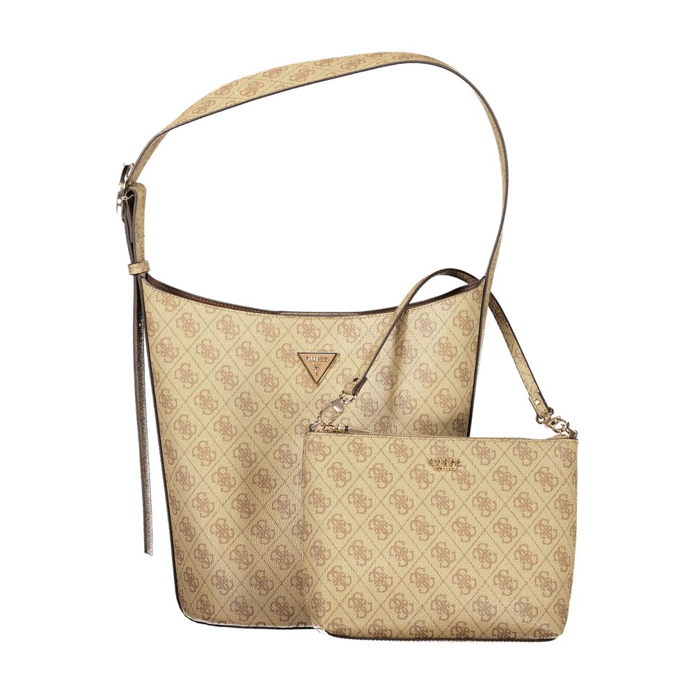 Guess Jeans Beige Polyurethane Women Handbag