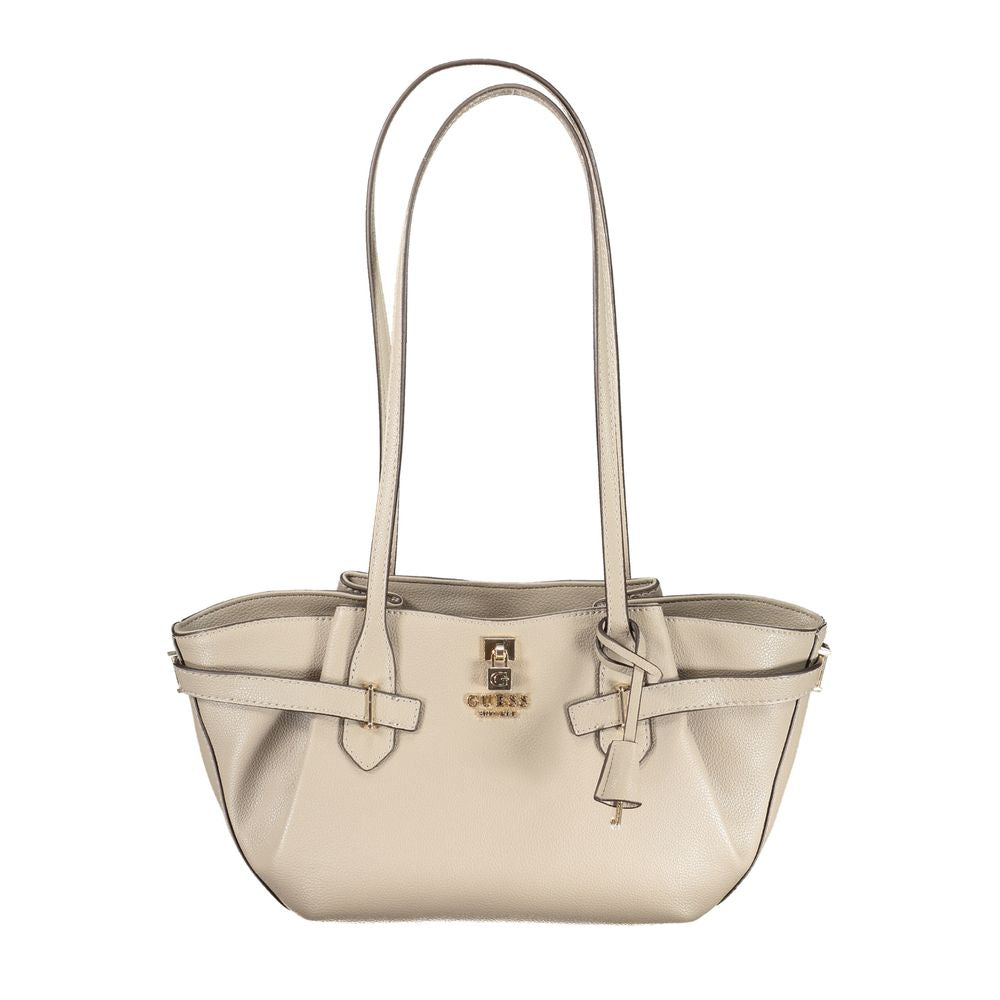 Guess Jeans Beige Polyurethane Women Handbag