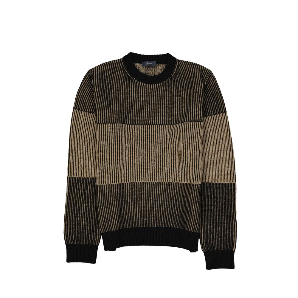 Herno Blue Wool Sweatshirt
