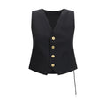 Sacai Black Polyester Waistcoat
