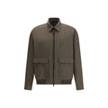 Brioni Bicolor Wool Coat