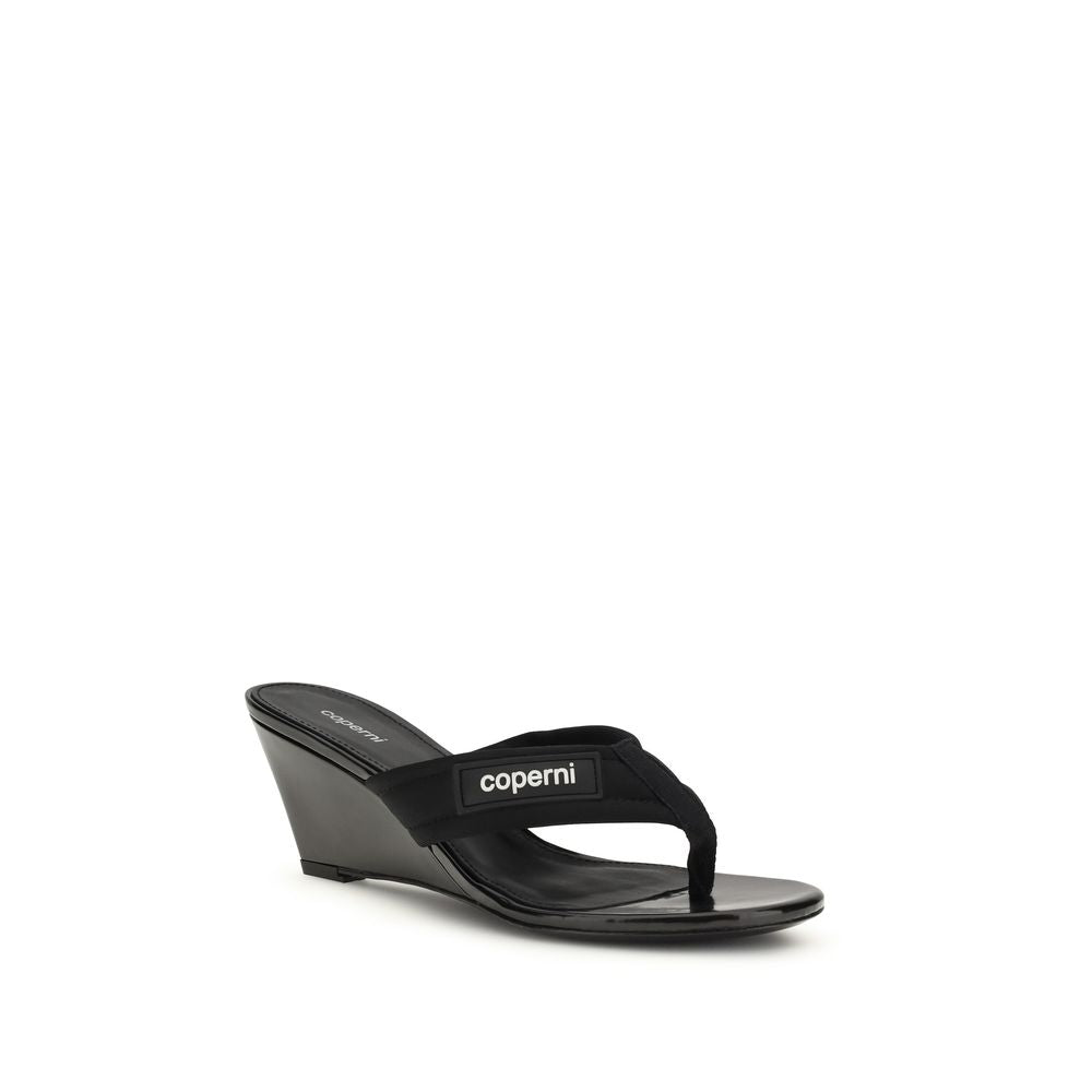 Coperni Black Polyamide Wedge Sandals