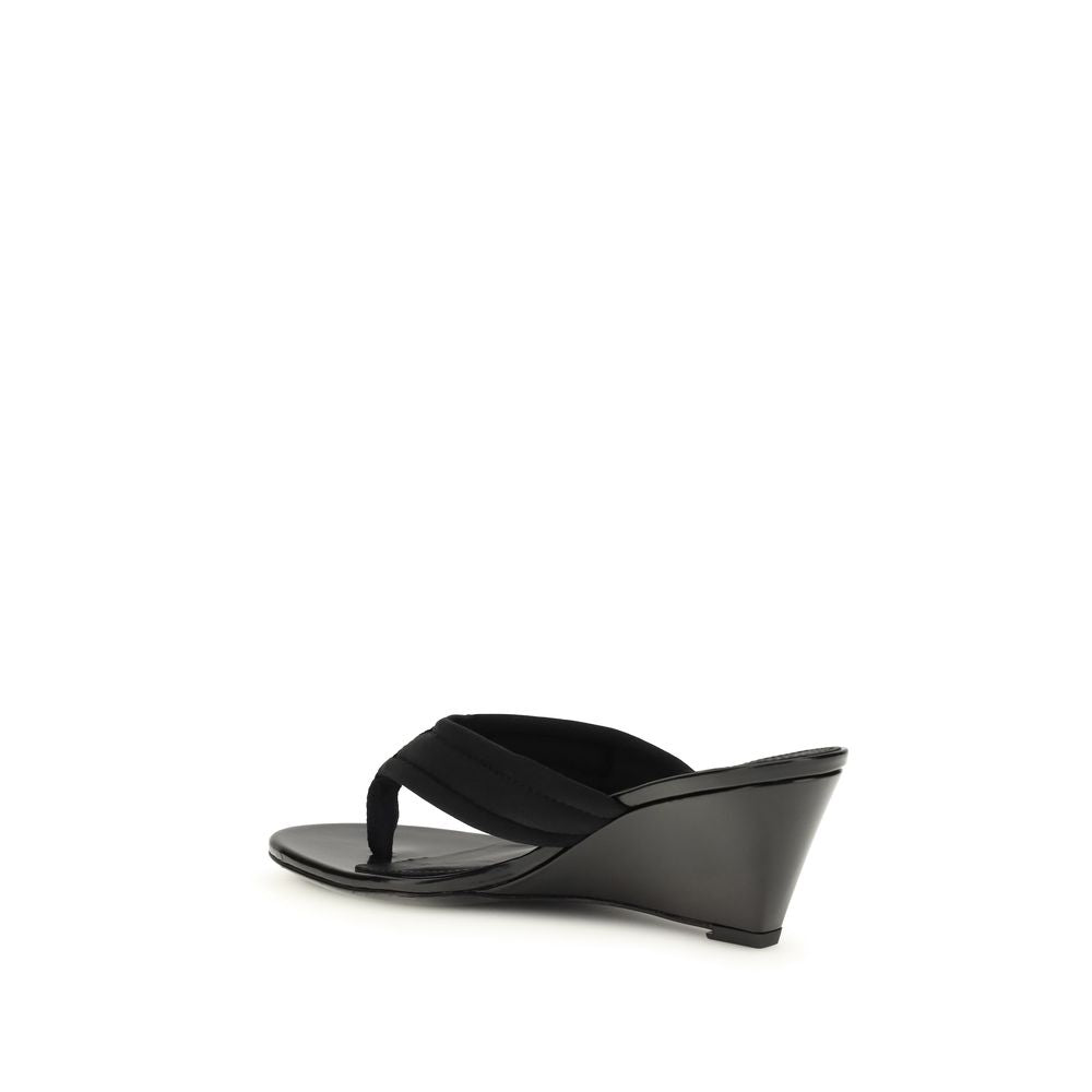Coperni Black Polyamide Wedge Sandals