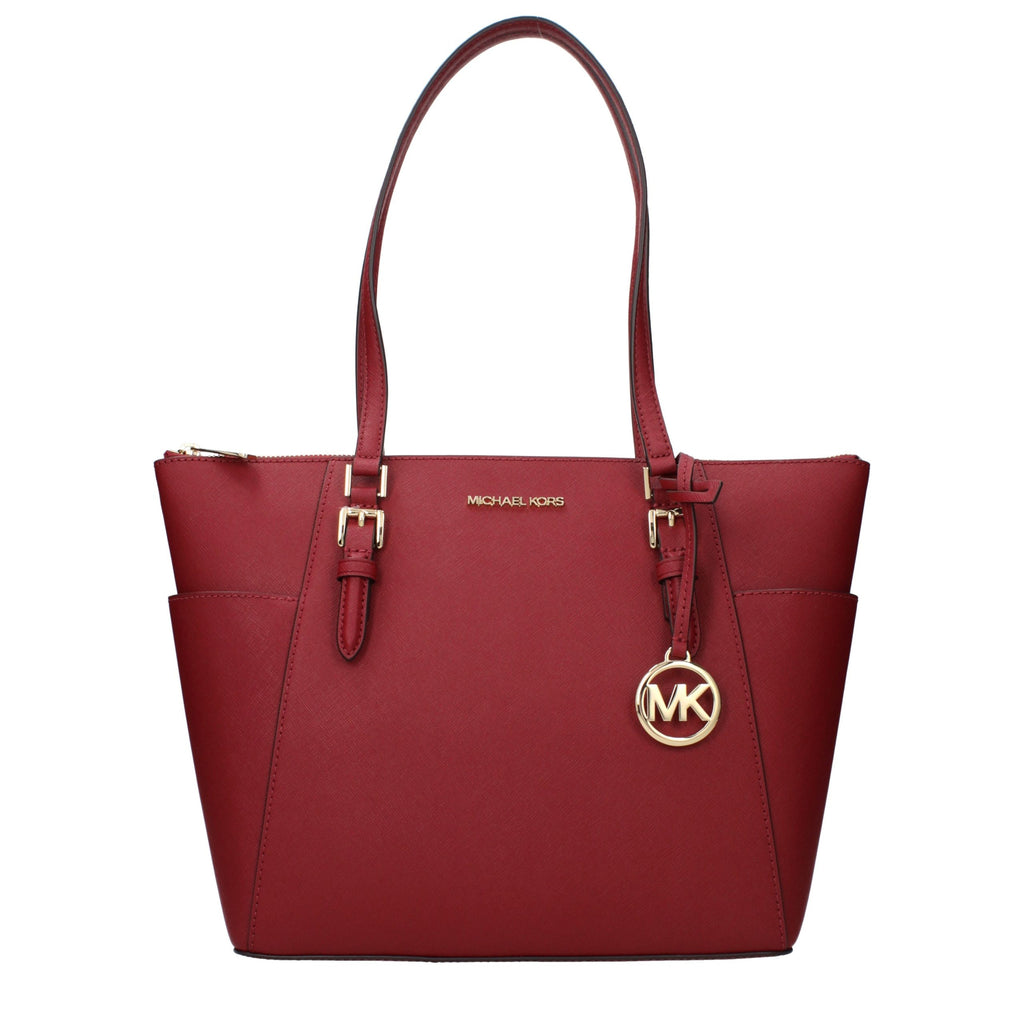 Michael Kors Red Leather Shoulder Bag