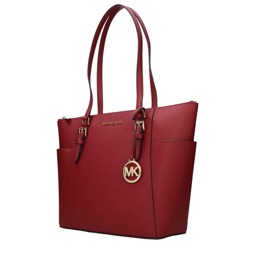 Michael Kors Red Leather Shoulder Bag
