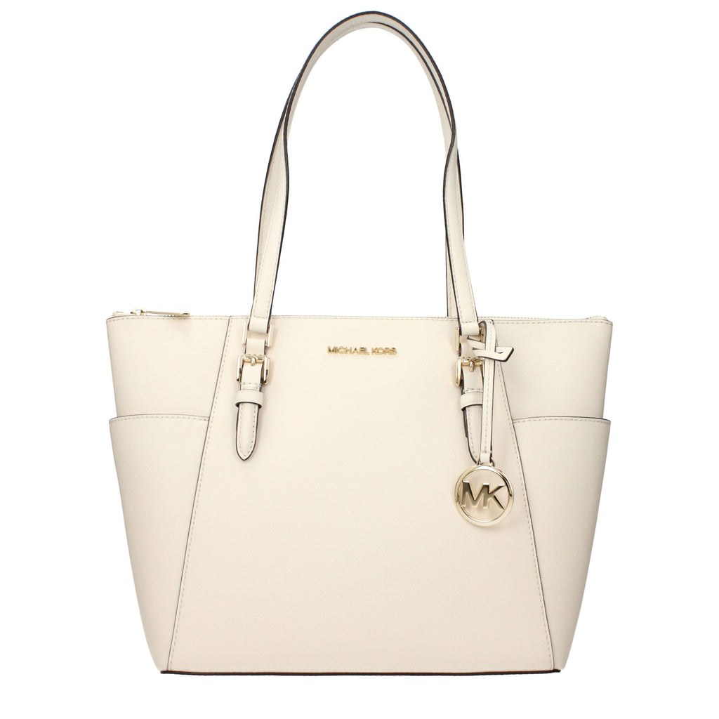 Michael Kors Beige Leather Shoulder Bag