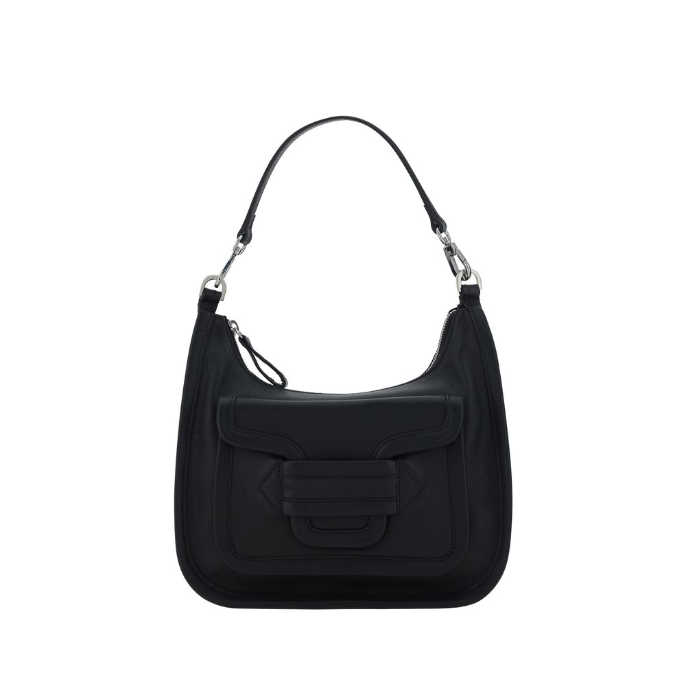 Pierre Hardy Black Calf Leather Bos Taurus Shoulder Bag