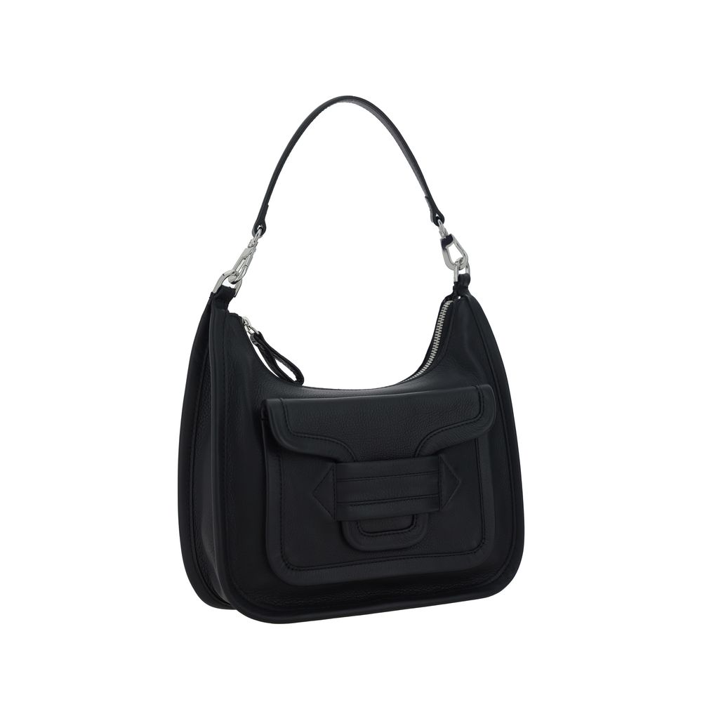 Pierre Hardy Black Calf Leather Bos Taurus Shoulder Bag