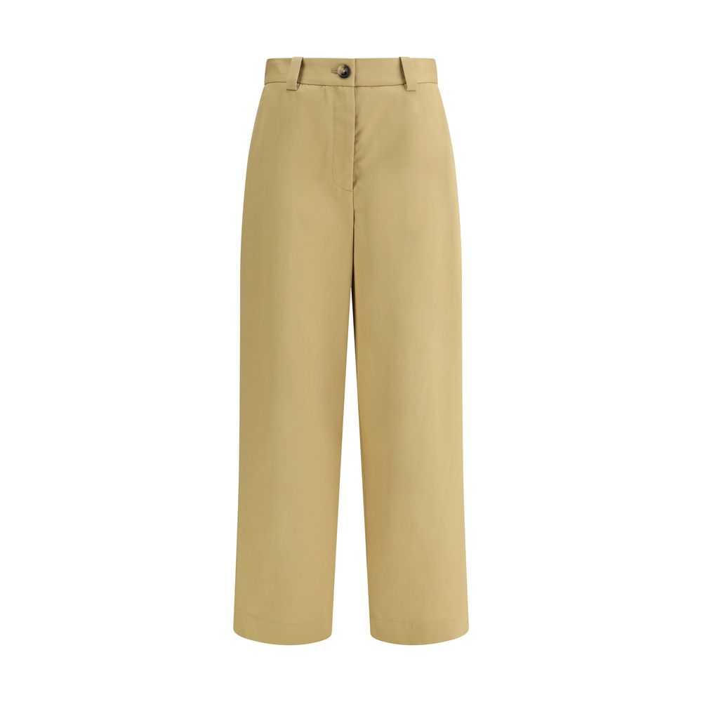 Khaite Beige Cotton Casual Pants
